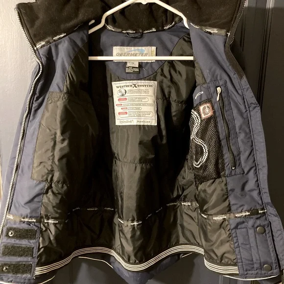Obermeyer Ladies Ski Jacket Navy Size 8 - Picture 3 of 8
